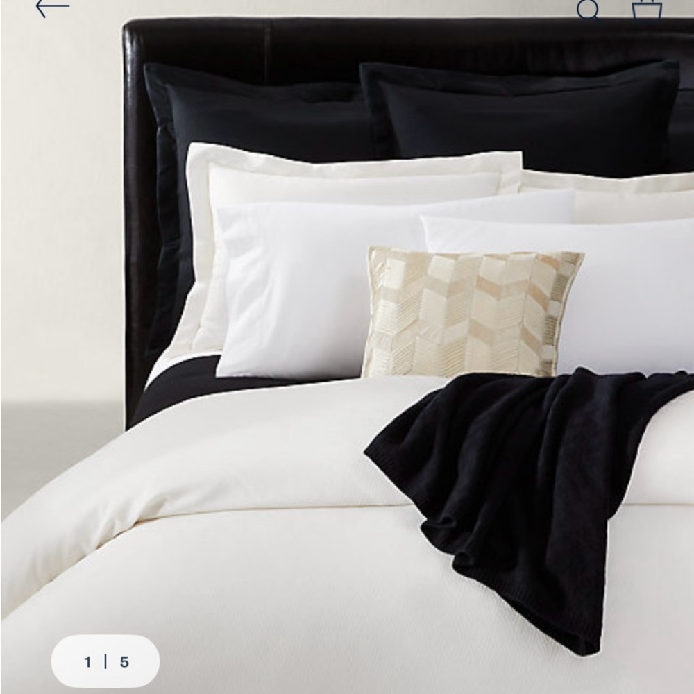 NEW Ralph Lauren Park Row HAYDEN Duvet Cover. King. Cream. 100%‎ Cotton